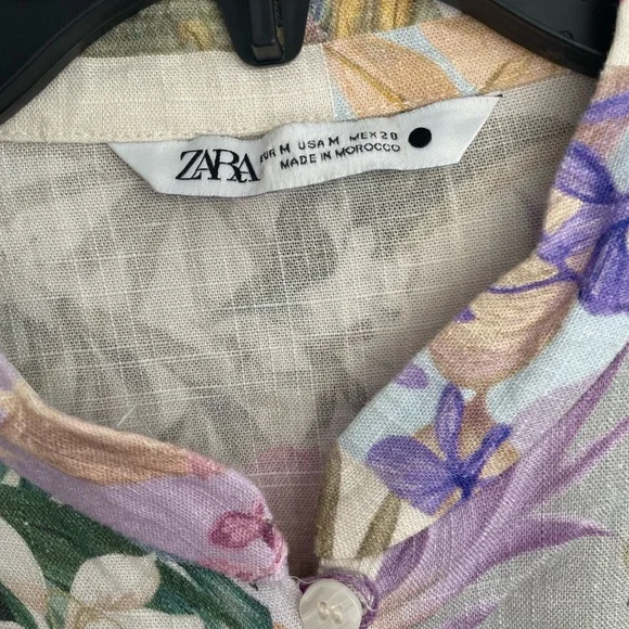 ZARA tropical print mini dress - Picture 6 of 6